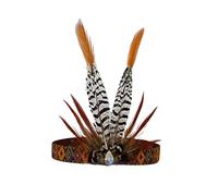 perfeclan Diadema de plumas indio Fascinator indio Sombrero Decorativo Estilo nacional Corona para de danza gitana Mardi Gras Fiesta de, Estilo un