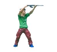 Perfeclan Diorama 1/64 Figura de Mini Figura Modelo Resina Juego de rol Coleccionable para Paisajismo Diseño de Tren Decoración de Escritorio, Style B