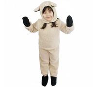 Perfeclan Disfraz de Oveja Infantil Traje Animal Conjunto Cosplay Tejido Respirable y Forro Suave Que la Piel Sensible Adecuado para Escolares Fiestas de, S, Oveja