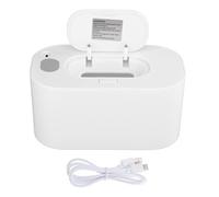 perfeclan Dispensador de toallitas calentadas portátil, sistema de calentamiento rápido con caja dispensadora de toallitas de gran capacidad, calentador de, Blanco Mecanico