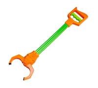 perfeclan Dispositivo Agarre Mano Robótica Juguete Pinza Mecánica Garra Retráctil Herramienta Accionamiento Sencillo con Gatillo y Alcance Cómodo para , Naranja , 51.5 13 8.7cm