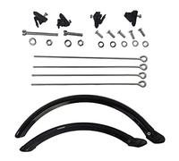 Perfeclan Durable Plegable Guardabarros de Bicicleta 14 ''20'' Rueda Bicicleta v-Brake Delantero Trasero Guardabarros Conjunto Accesorios - 20 Pulgadas