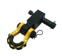 Perfeclan Enganche Metal con Horquilla Frontal y Pasador con Clip para Exigentes Acuado para Remolques Herramientas y Jardinería, Amarillo