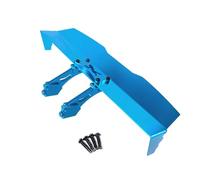 Perfeclan Ensamblaje para Vehículo RC Alerón Trasero Pieza Metálica Repuesto Accesorio Aerodinámico CNC Adecuado para Carreras Automovilismo Modelismo, Sky Blue