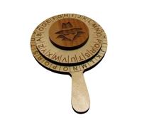 Perfeclan Escapes de Habitación Alphabets de Rueda del Cifrado Accesorio de Rueda del Cifrado Disco del Detective de Juguetes para Juego, Fiesta de Cumpleaños, Adultos, Niños