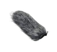 perfeclan Escudo de viento de parabrisas de micrófono Slip-On Soft con cordón fácil de usar Fliter Wind Screen para periodistas de uso al aire libre, 18 Cm