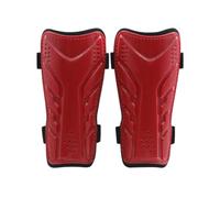 perfeclan Espinilleras para Adulto Protector Espinillera Fútbol Placa Carcasa Acolchado EVA Correas Dobles Antigolpes Ajustables Movimiento Seguro Estable, Array, Rojo, Adolescente