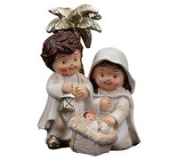 Perfeclan Estatua de Natividad de, Figura del Nacimiento de Jesús, Regalo, Coleccionable, artesanía, Estatua de, Escultura de, Blanco, 7 Cm X 6 Cm X 9.5 Cm