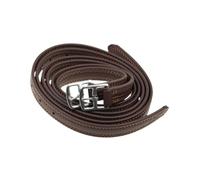 Perfeclan Estribos de Cuero inglés con Hebillas, Suministros Premium Suaves, Equipo Ecuestre de Estabilidad Ajustable de 53,15 Pulgadas de Longitud, 2 uds, CafÉ