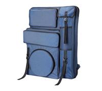 perfeclan Estuche de portafolio de Arte, Bolsa de Mano para bocetos, Bolsa de Arte para Dibujar Artistas, Mochila para Cuaderno de bocetos, Olla de Limpieza, Azul
