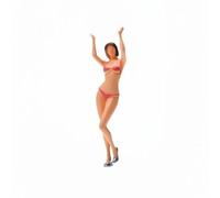 Perfeclan Figura Coleccionable Mini de Resina 1/64 Muñeco en Escala Modelo Diorama Personaje Pintado Pieza Artesanal para Escenas Detalladas Adecuado para, Modelo Señal Roja