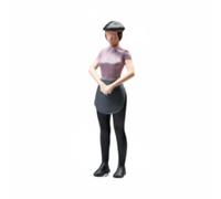 Perfeclan Figura Coleccionable Mini de Resina 1/64 Muñeco en Escala Modelo Diorama Personaje Pintado Pieza Artesanal para Escenas Detalladas Adecuado para, Camarera Rosa M
