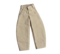 Perfeclan Figuras de acción a Escala 1/12, Pantalones Vaqueros de 6 Pulgadas para Hombre, Hechos a Mano, Suaves, Modelo DIY, Regalos para niños y Adultos, Caqui