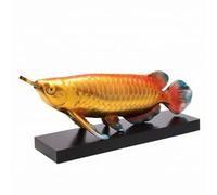 Perfeclan Figurita Decorativa Dragón Estatua Escultura Adorno Resina con Acabado Brillante y Base Negra con Patas Doradas Adecuada para Sala de Estar Escritorio de Oficina Recibidor Vitrinas