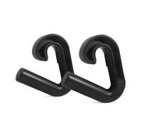 perfeclan Fitness Grip Handle Manijas de Gimnasio Asas de Tracción Ganchos de Fuerza Accesorios de Levantamiento Diseño Ergonómico con Soporte de Mano Cómodo, Negro, Modelo De Ángulo De 90°
