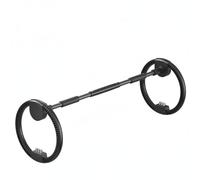 perfeclan Fitness Hoop Aro de Ejercicio Rueda Doble Aro Inteligente de Integrado Estructura Estable con Acero y PP Movimiento Adecuado para Cardio y, Negro, Con Peso