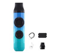 perfeclan Flauta Kazoo con cordón, ideal para rellenar bolsas de regalo, instrumento musical para acampar alrededor de fogatas, Azul Cian