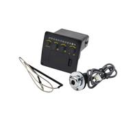 perfeclan Folk Guitar Guitar EQ Pickup 2 Band Preamp Accessors de 6.35 mm de salida de audio Guitarras acústicas Control de volumen de reemplazo versátil