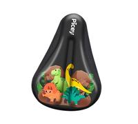 Perfeclan Funda de cojín para Asiento de Bicicleta Infantil, Funda de sillín de Bicicleta para niños, Acolchado de Silicona pequeño y Grueso, Protector Suave y, Dinosaurio