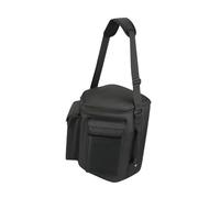 perfeclan Funda para Estuche de Viaje bolsa de almacenamiento para altavoz, tela de nailon de viaje, bolsa para 2 micrófonos, Estuche de transporte, bolsa, Negro