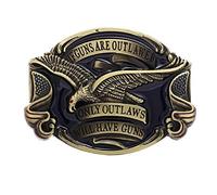 Perfeclan Hebilla de Cinturón Vaquero con Águila Majestuosa para Caballeros - Estilo Tradicional