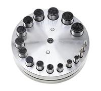 perfeclan Herramienta de Corte de Discos de 17 Agujeros, Troquel de Conformado de Metal, Resistente, Práctico, de Calidad, para Joyería, Calcomanías, Af, Sin Textura, tal como se describe