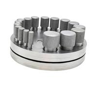 perfeclan Herramienta de Corte de Discos de 17 Agujeros, Troquel de Conformado de Metal, Resistente, Práctico, de Calidad, para Joyería, Calcomanías, Af, Textura, tal como se describe