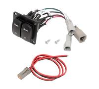 Perfeclan Interruptor de Control Interruptor de Ventana Interruptor Interruptor Doble Botón Repuesto Automotriz Panel Compacto 6.9cmx6.9cm Carcasa Plástica