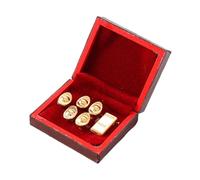 perfeclan Joyero en miniatura a escala 1:12 o 1:6, simulación robusta, decoración para casa de muñecas, modelo mini organizador, para microescena de regalo, Style C