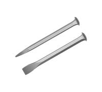 Perfeclan Juego de 2 Cinceles para Tallar Piedra, Cinceles de Mampostería Planos Y Puntiagudos, Multifuncionales para Superficie de Chorro de Arena de, 250 mm, Individual