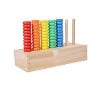 Perfeclan Juego de Anillos de Colores para apilar y clasificar. Juguete sensorial práctico para el Desarrollo del Pensamiento lógico.