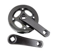 Perfeclan Juego de bielas para Bicicletas Infantiles, Protector de Cadena Negro, Cubierta de Cadena Doble de Alta Resistencia, fácil de Instalar, Orificio, 25 Dientes 92 Mm