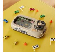 perfeclan Juego de Carreras para Niños Simulador Volante Tablero Conducción Interactivo Educativo Obstáculos Sonidos Realistas Adecuado para Educación Temprana , Amarillo , Mejor RecargaRace