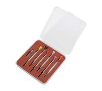 perfeclan Juego de destornilladores para reparación de relojes con caja de cabeza plana, destornilladores ligeros para relojeros, accesorios de reparación de