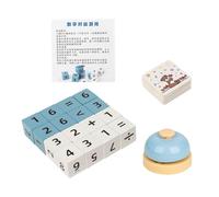 perfeclan Juguete de aprendizaje de matemáticas para escuela primaria, bloques de madera para matemáticas, juego de mesa, juguete educativo para niños, niñas y