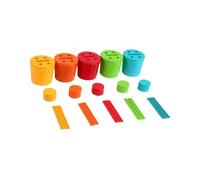 Perfeclan Juguetes de clasificación de Color Juguetes sensoriales para Edades de más de 3 años Regalo de Viaje portátil para Hermanos jóvenes afuera