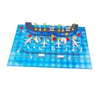 Perfeclan Juguetes ensamblados para el Aeropuerto, Escena de simulación, Terminal del Aeropuerto, Juguetes para niños, 70 Piezas