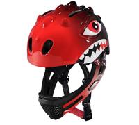 perfeclan Kids Headgear Casco Infantil para Skate Protector Facial Ventilado Diseño Divertido Material PC Adecuado para Ciclismo Juegos al Aire Libre Cabeza, Negro Degradado/Rojo, S 50-54cm