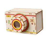 Perfeclan Kit de cámara Oscura para niños, Modelo de física para Principiantes, diseño Compacto, 12 x 8,3 x 7,6 cm, Accesorios de Madera.