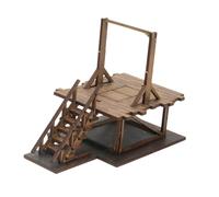 Perfeclan Kit de maqueta de horca a Escala 1/72. Maqueta arquitectónica sin terminar para Diorama. de Madera para de Micro Paisaje a Escala 1:72.