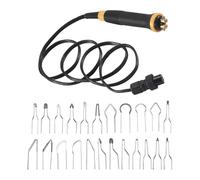 perfeclan Kit de pirograbado con 21 puntas de alambre, antideslizante, ligero, para quemar madera, máquina de pirograbado para trabajar la madera y el cuero