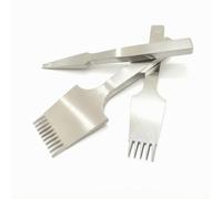perfeclan Kit de Sacabocados de Cuero Herramienta de Perforación Punzón Cincel Cuerpo Sólido Que Presión con Puntas Bifurcadas Extracción Sencilla y Limpia Adecuado para Marroquinería Taller Hobby