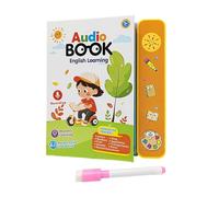 perfeclan Libro de audio interactivo con en inglés para niños y niñas en edad preescolar, vocabulario cognitivo, estudio y aprendizaje de las primeras