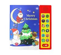 Perfeclan Libro Interactivo con Sonido, rimas Infantiles navideñas, Juguete de Aprendizaje temprano, Libro Musical para jardín de Infantes