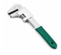 Perfeclan Llave Ajustable de Válvulas Llave Llave de Boca Llave de Tuercas con Mandíbula Amplia y Guía Suave Agarre Antideslizante Adecuada para Fontanería Mantenimiento Taller, 9 Inch, Flat Mouth