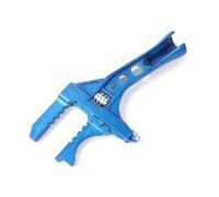 Perfeclan Llave Ajustable Llave Llave Universal Llave de Fontanero con Mango Largo y Diseño Ligero para Alto Par en Aleación de Aluminio Adecuada para Trabajos, Azul, 6-75mm