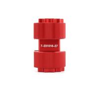 perfeclan Llave para Servicio Amortiguador cicleta con Doble Boca 41 y 43 Mm Construida en Aleación Aluminio Durara con Cuerpo Cilíndrico Acuada, Rojo