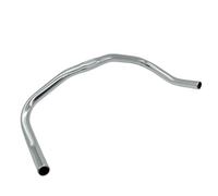 Perfeclan Manillar de Bicicleta de montaña, Barra Curva, Pieza Profesional, aleación de Aluminio, Ligero, Accesorios BMX, Manillar de Descenso de 42 cm de, Plata Brillante