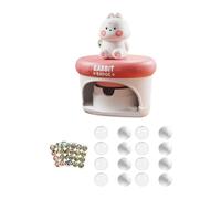 perfeclan Máquina para hacer botones, máquina para hacer pins, hecha a mano, con mango ergonómico, para pins, insignias y botones, kit de de prensado para, Conejo