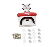 perfeclan Máquina para hacer botones, máquina para hacer pins, hecha a mano, con mango ergonómico, para pins, insignias y botones, kit de de prensado para, Panda